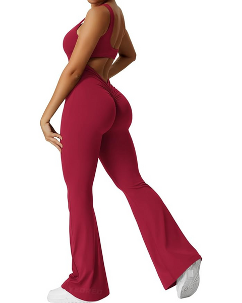 Flare Scrunch Jumpsuit