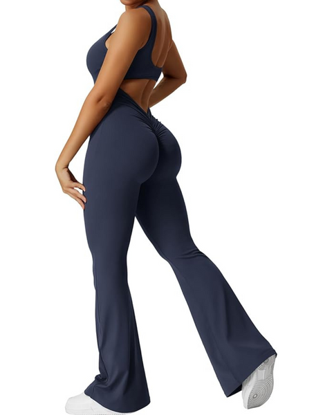 Flare Scrunch Jumpsuit