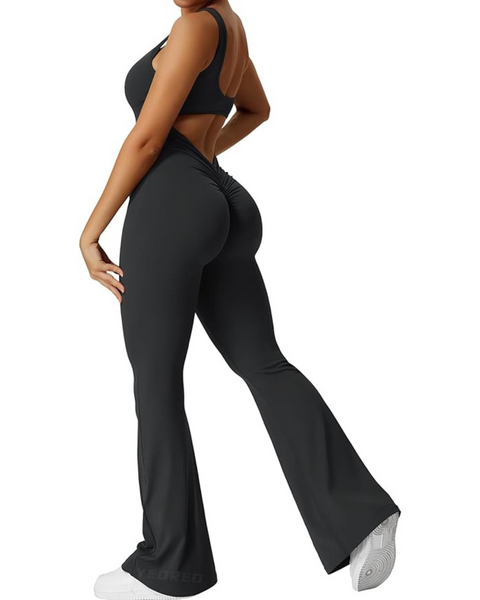 Flare Scrunch Jumpsuit