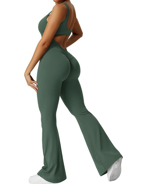 Flare Scrunch Jumpsuit